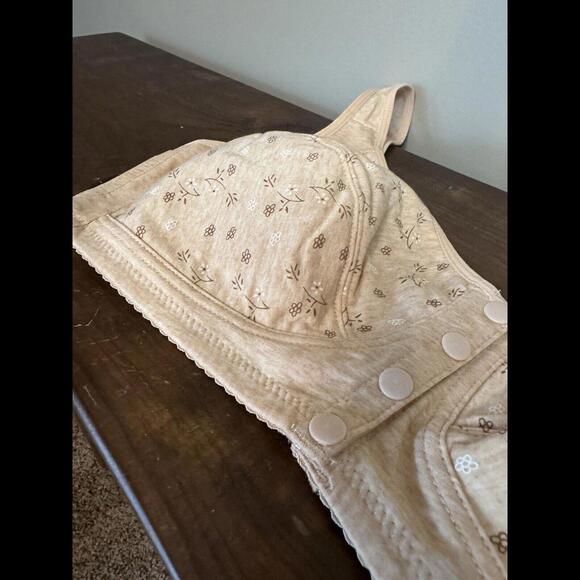 Daisy Bra Style,Front Close Button Cotton Bras,Full Support Wide Back, 1 XL - Picture 2 of 7